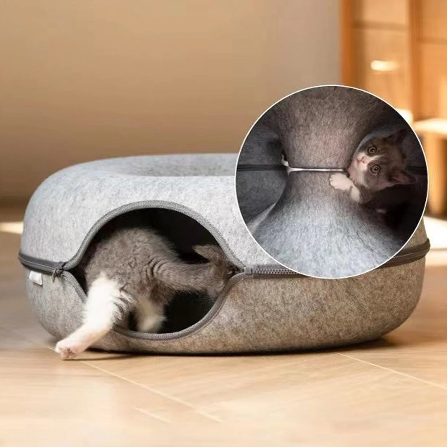 Cat Donut Tunnel Bed