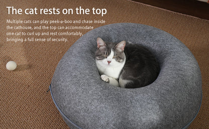 Cat Donut Tunnel Bed